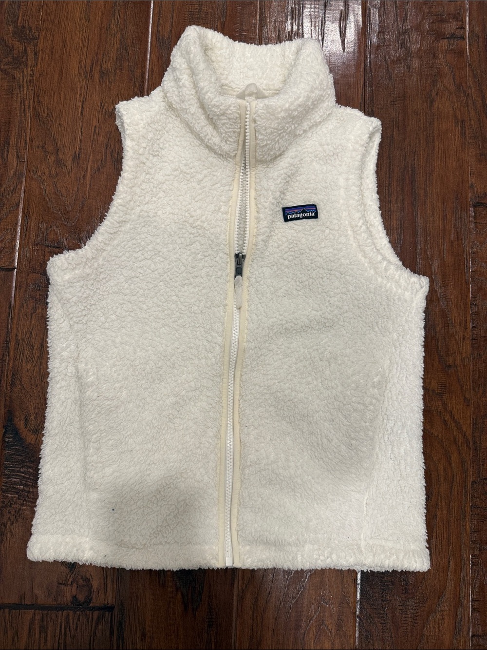 Patagonia Cream Sherpa Fleece Vest